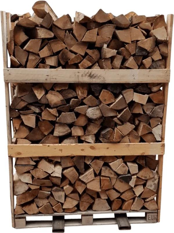 Eik-Berk Mix Openhaardhout - Grote Pallet - 700 houtblokken