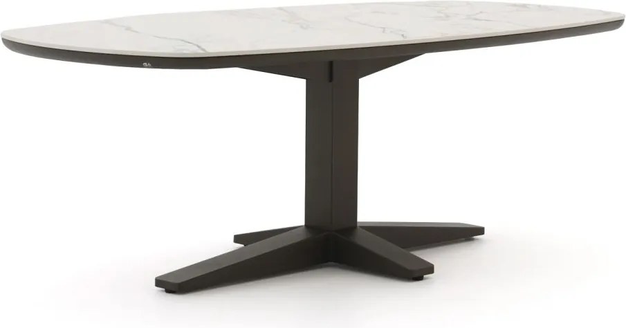 + 10% kassakorting | Tuin eettafel Apple Bee | Deens ovaal  | Tuintafel Sintered stone | 220x110cm | 6 personen | Kees Smit Tuinmeubelen