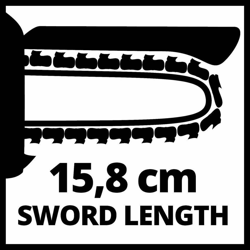 Einhell GE-PS 18/15 Li BL Solo - Accu Mini Kettingzaag