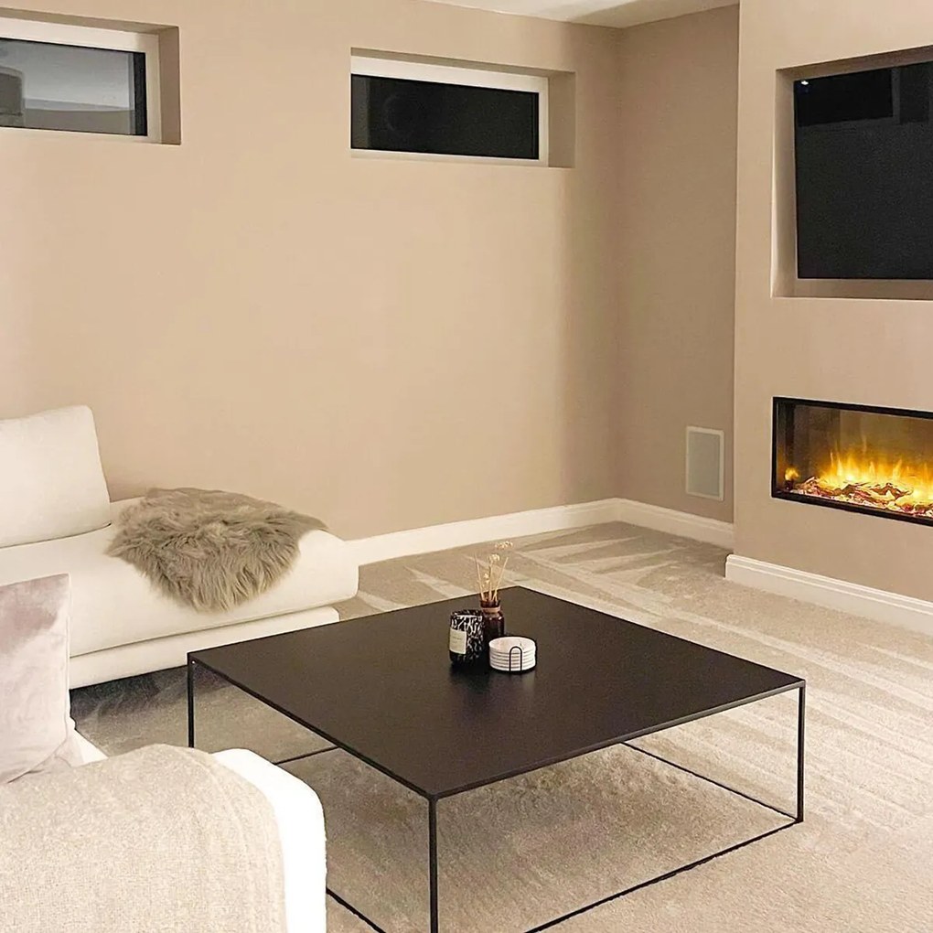 Vierkante salontafel in staal, Romy