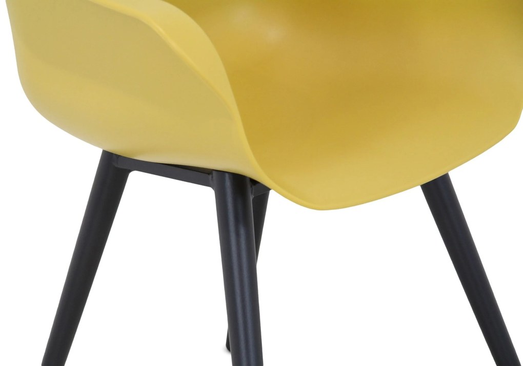 Tuinstoel Kunststof Geel Hartman Sophie studio curry yellow - met gratis kussen