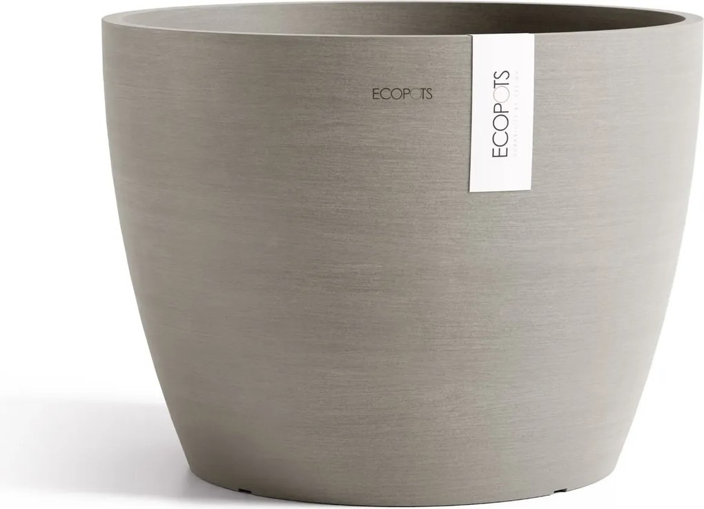 Ecopots bloempot Stockholm 45 - Rond - Taupe -Ø45 x H34,2 cm