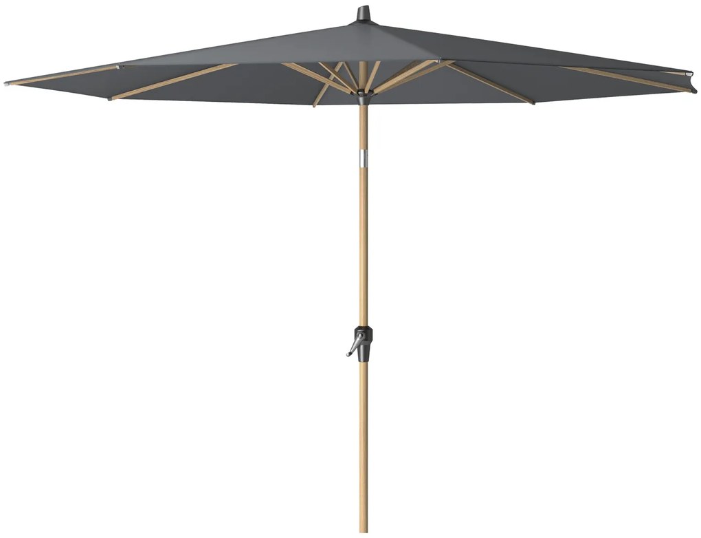 Platinum Riva stokparasol 3 m. rond - Teak Antraciet