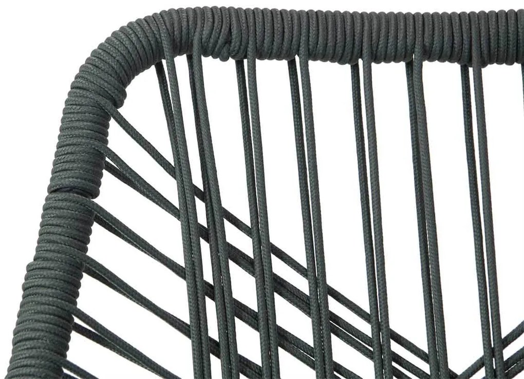 Tuinset Ronde Tuintafel 125 cm Rope Groen 4 personen Domani Furniture Foris/Matale