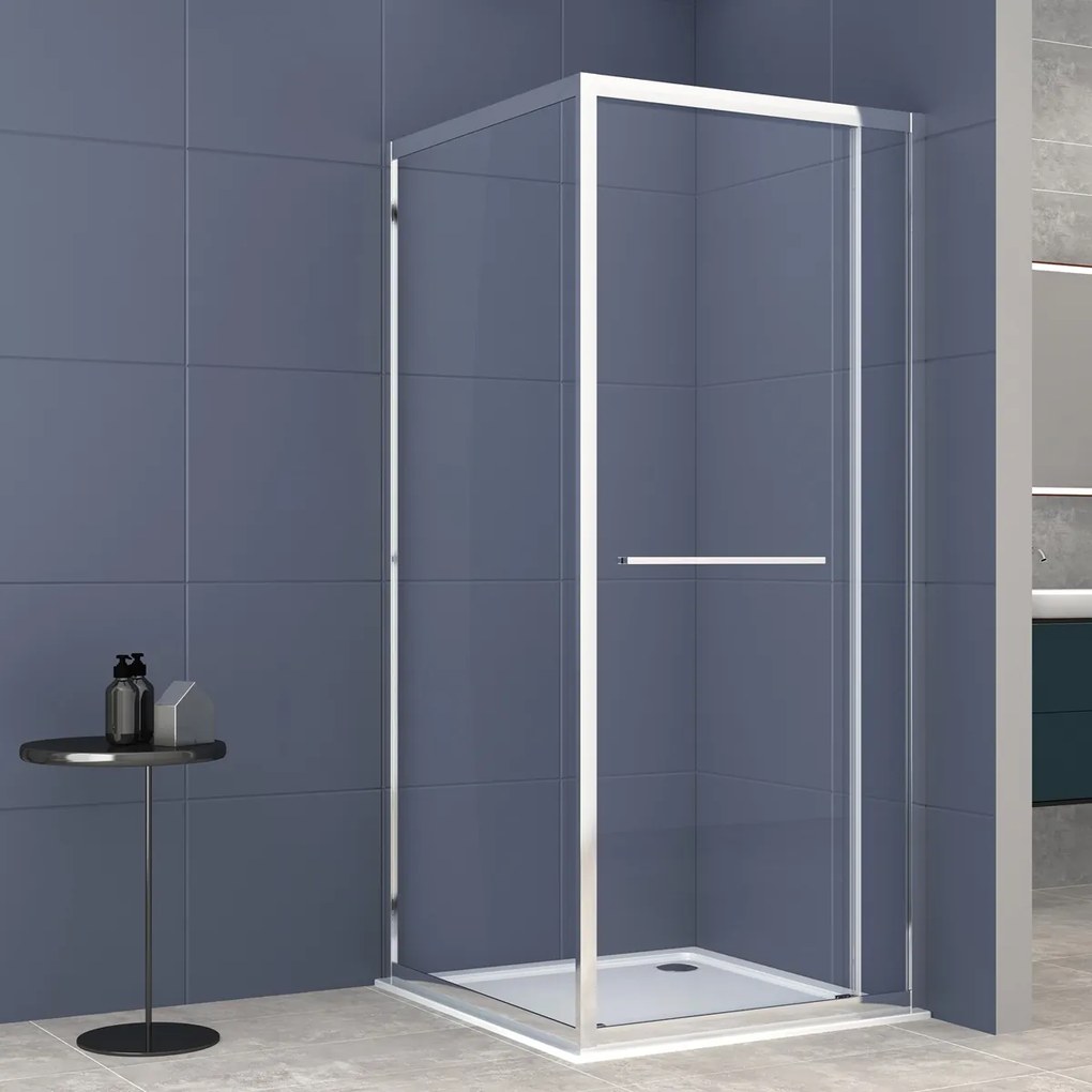 Badstuber Tono douchecabine met schuifdeur 80x80cm chroom