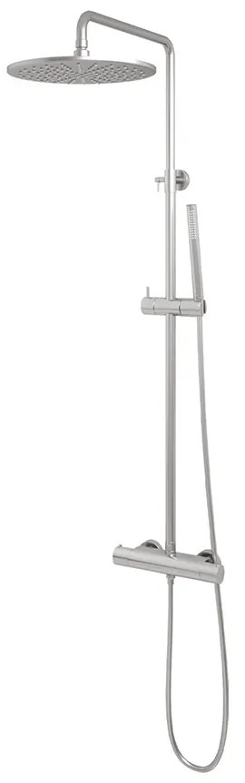 Brauer Brushed Edition opbouw regendoucheset met staafhanddouche en hoofddouche 30cm RVS geborsteld PVD