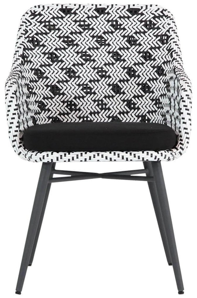 Tuinset 6 personen 260 cm Wicker Zwart Lifestyle Garden Furniture Crossway/Trente