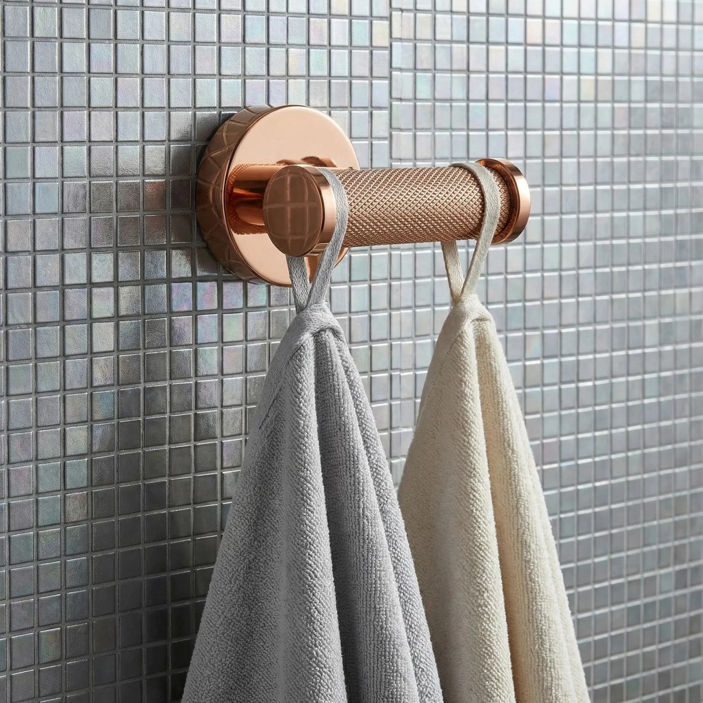 Dubbele haak 6612 Modern Copper