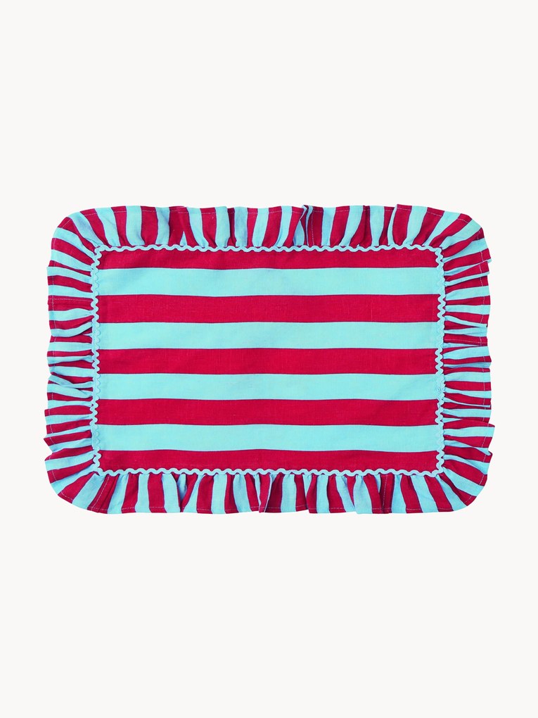 Gestreept placemats Gala, 2 stuks