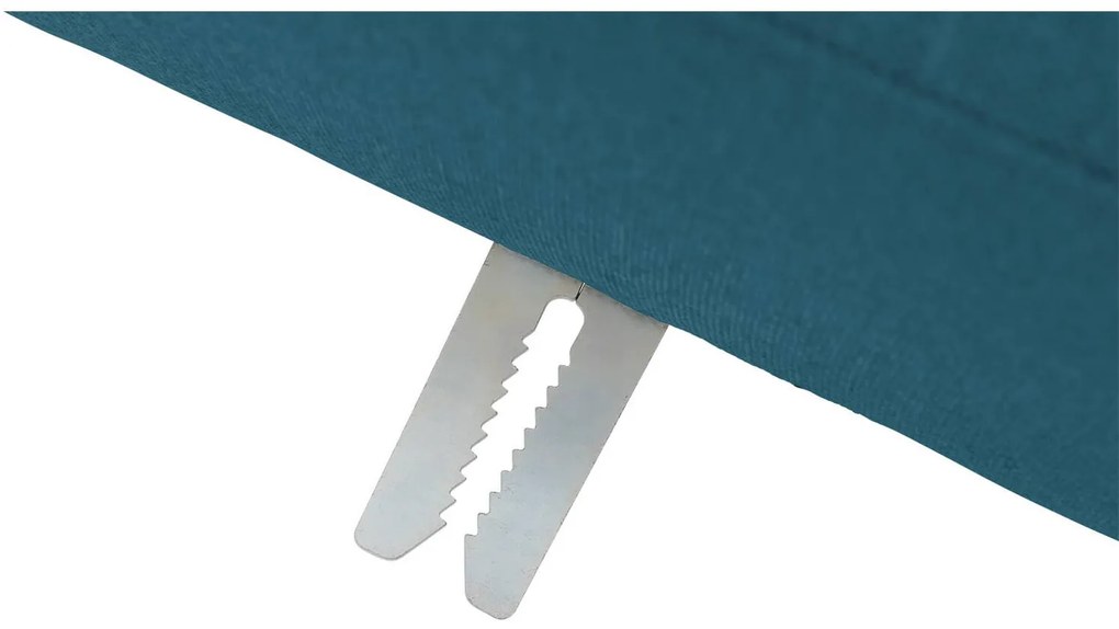 Goossens  Key West blauw, stof, 2-zits, modern design met ligelement rechts