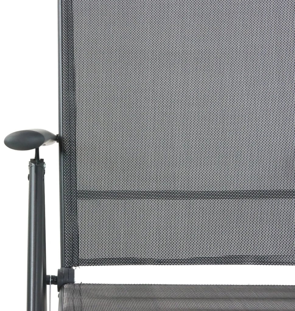 Tuinset 6 personen 210 cm Aluminium/textileen Grijs Domani Furniture Manu/Venustas