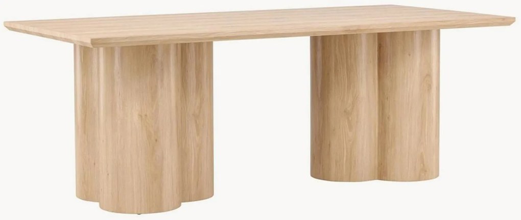 Eettafel Olivia met houtlook, 210 x 100 cm