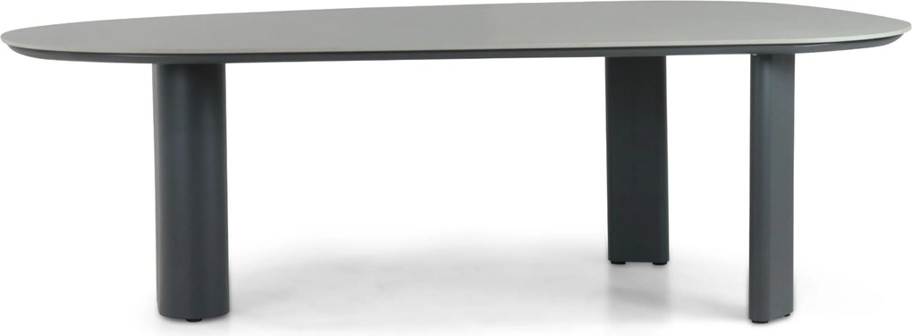 Tuinset 6 personen 240 cm Aluminium/rope Grijs Santika Furniture Santika