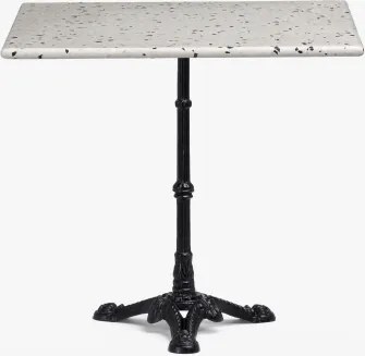 Vertuo Terrazzo Bartafel Zwart & Vierkant & Ivoorkleurig Terrazzo - Zwart - Sklum