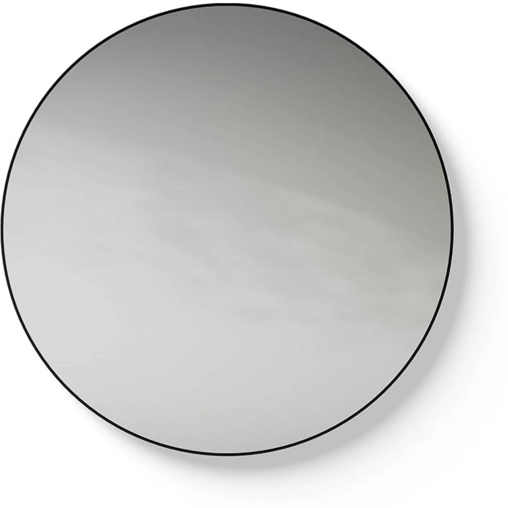 LoooX Black Line Round ronde spiegel Ø100cm zwart