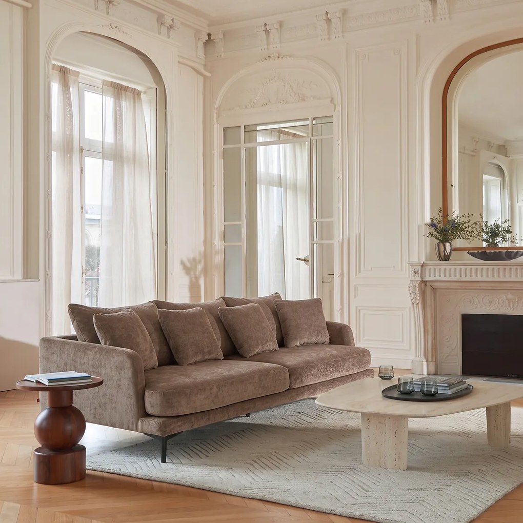 3- of 4-zitsbank in fluweelmix, MODERNISTE, ontwerp Emmanuel Gallina