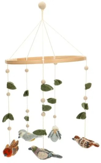 Mobiel vogels, vilt,Ø 21 x 55 cm