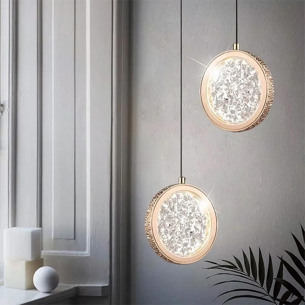 Kristallen Hanglamp LED G089-1CP Złota