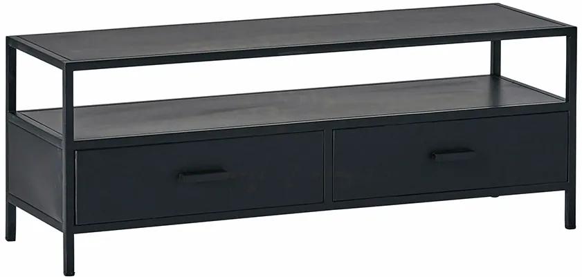 24Designs Dusk TV-meubel - B120 X D40 X H45 - Metaal - Zwart