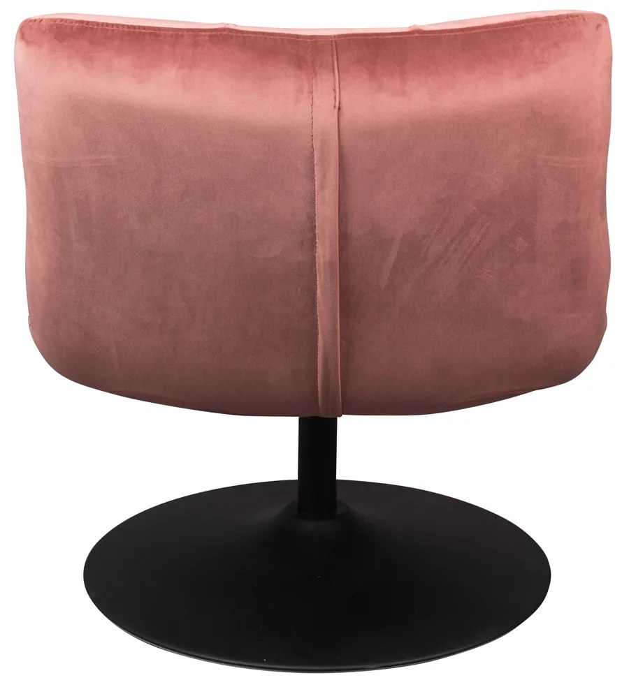 Dutchbone Bar Velvet Roze Draaifauteuil Fluweel