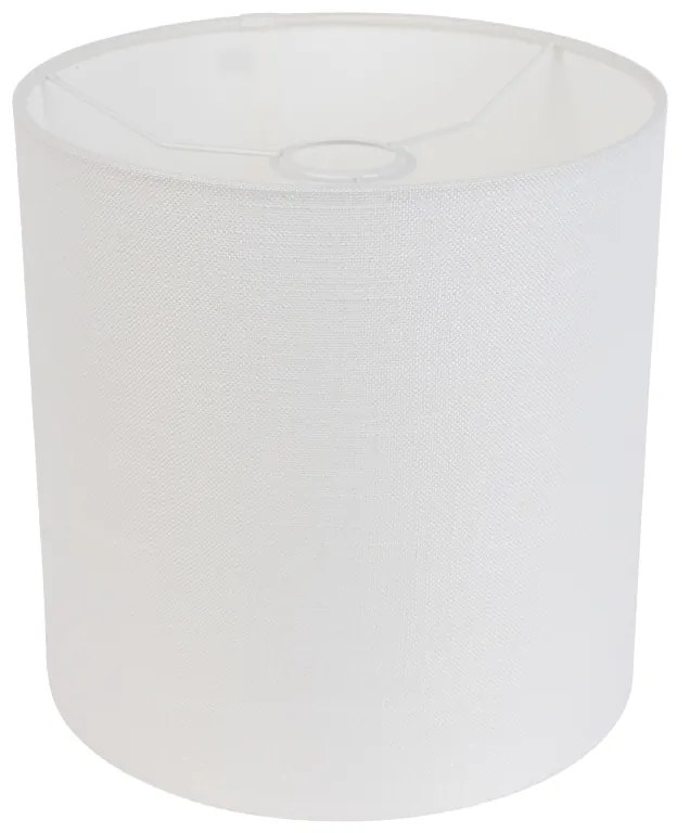 Stoffen lampenkap wit 25/25/25 cilinder / rond