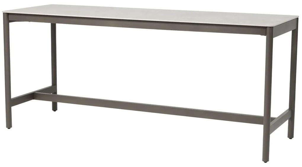 Taste by 4 Seasons Cannes high dining set met Soho bartafel 220 cm Tuinstoel   bruin weerbestendig