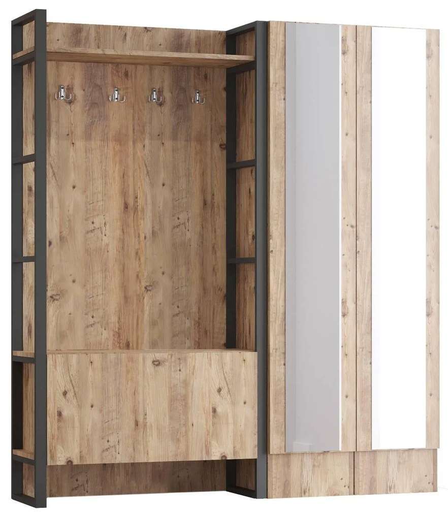 Halmeubel Ron spiegel rechts | Kalune Design