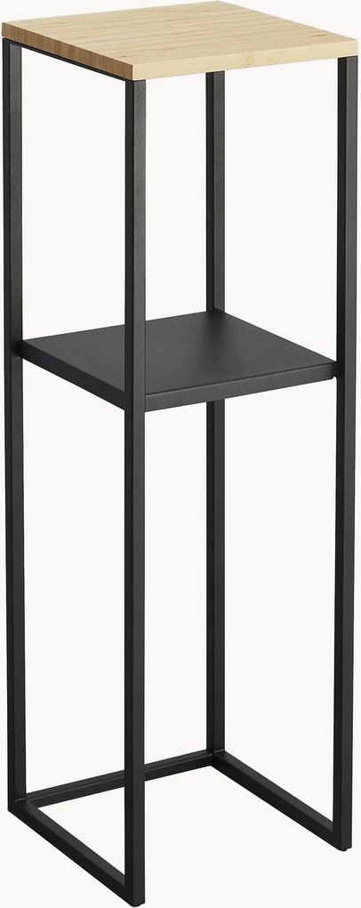 Smal wandrek Tower van metaal en bamboehout