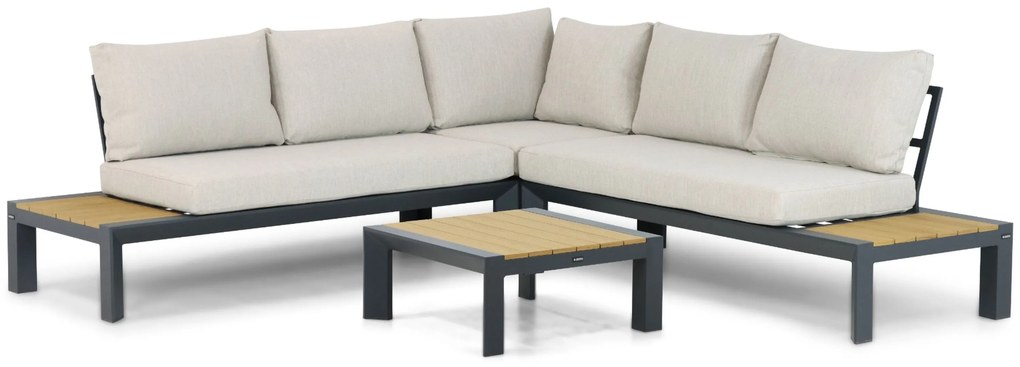 Loungeset 5 personen Aluminium Grijs Lifestyle Garden Furniture Navarra