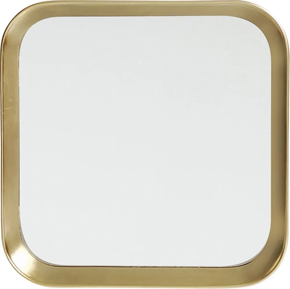 Vierkante Spiegel Messing 43x43 Cm - 43x43cm