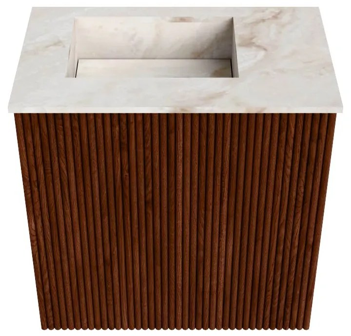 Mondiaz Joya DLux 40cm toiletmeubel ruby met wastafel faye links zonder kraangat frappe