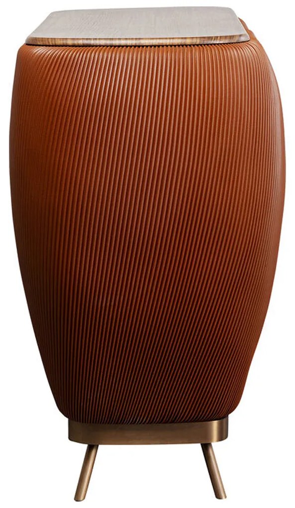 Kare Design Rio Brown Retro Design Barmeubel Bruin Lederlook - 127 X 57cm.
