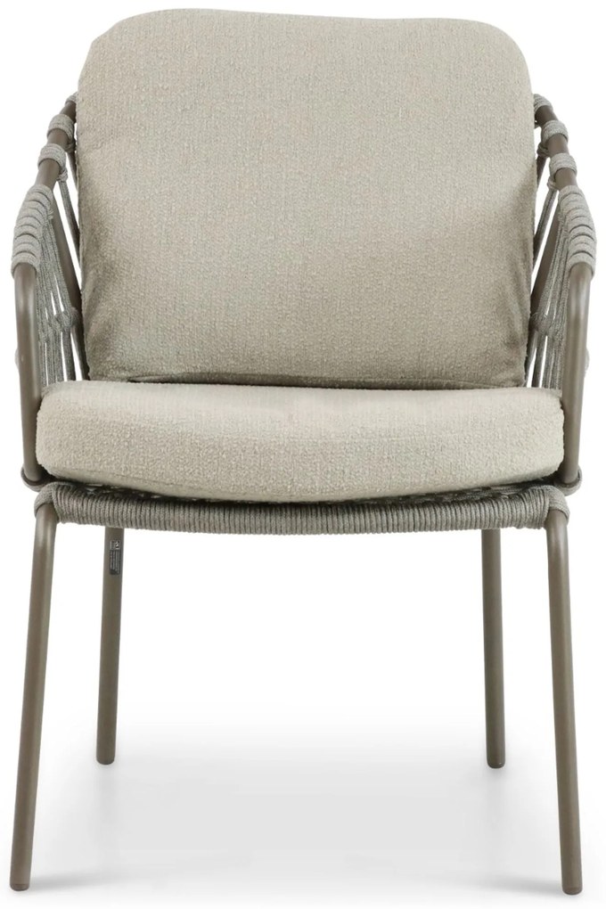 Tuinset 6 personen Aluminium/rope Taupe 4 Seasons Outdoor Capalbio/Boston