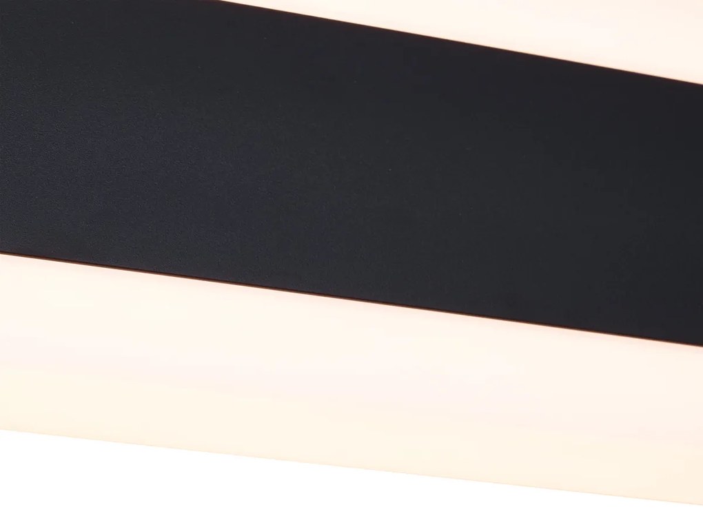Buitenlamp Moderne wandlamp zwart CCT 60cm incl. LED IP54 - Vanya Modern IP54 Buitenverlichting