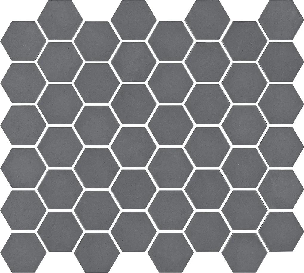 Mozaiek Valencia Hexagon Grijs 4,3x4,9