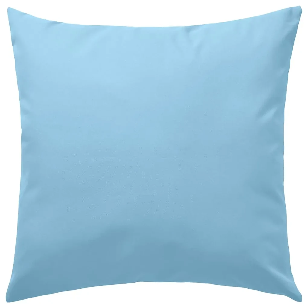 vidaXL Buitenkussens 45x45 cm lichtblauw 4 st