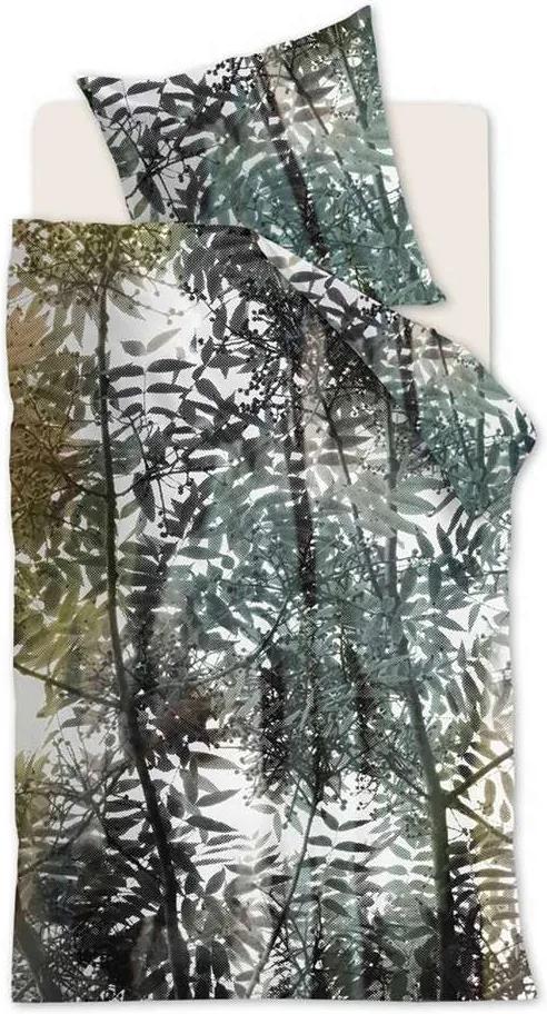 Ambiante dekbedovertrek Jayda - groen - 140x200/220 cm - Leen Bakker