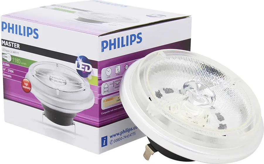 Philips LEDspot LV G53 AR111 12V 20W 827 24D MASTER | Dimbaar - Vervangt 100W