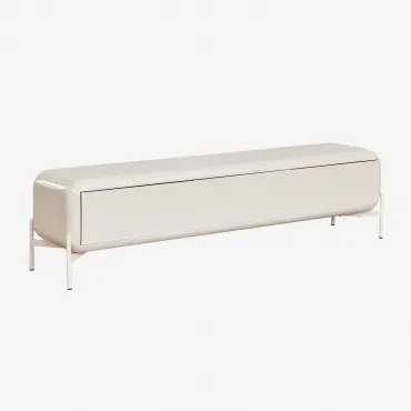 Tv-meubel 180x40 Cm In Mdf Alazne Tapioca Beige - Sklum