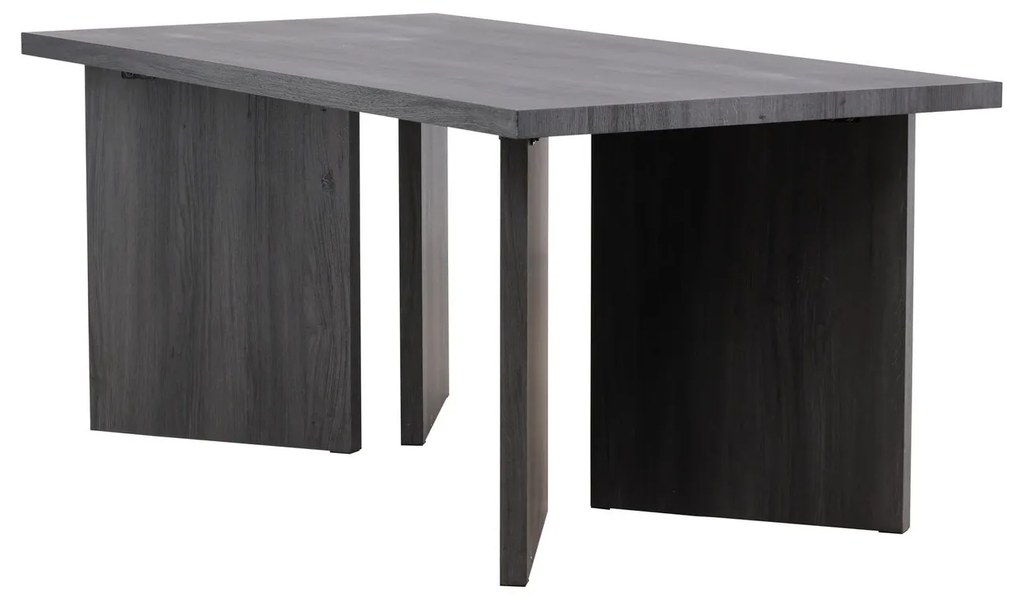 Jörn Eettafel - Bas - Fineer Wood Look - Zwart - 180x90 cm - Jorn