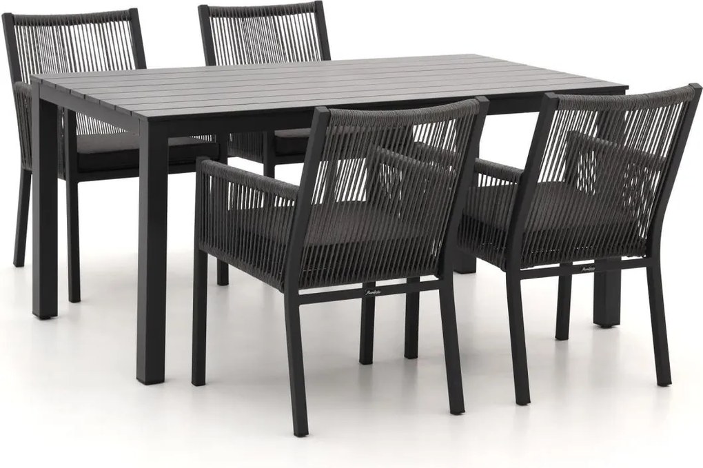 Diningset Manifesto  | 4 personen | Tuinset aluminium | 5-delig | Kees Smit Tuinmeubelen