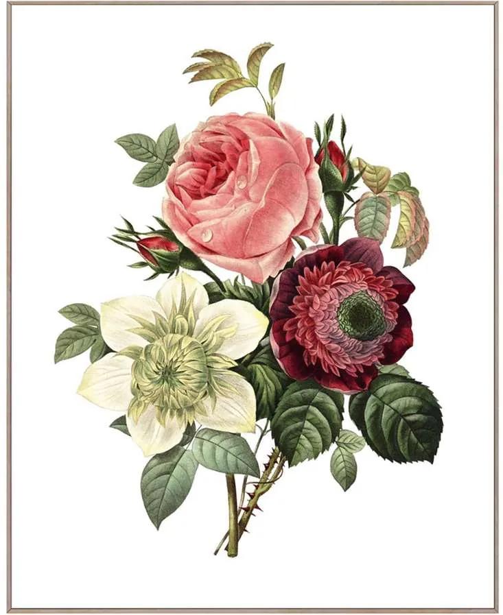 Schilderij Bloemen I - multikleur - 50x40 cm - Leen Bakker