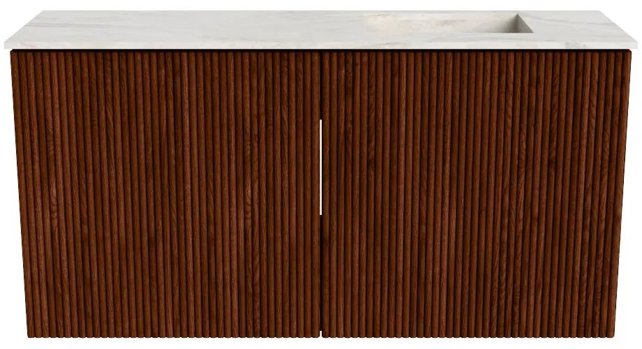 Mondiaz Joya DLux 80cm toiletmeubel ruby met wastafel faye rechts zonder kraangat ostra