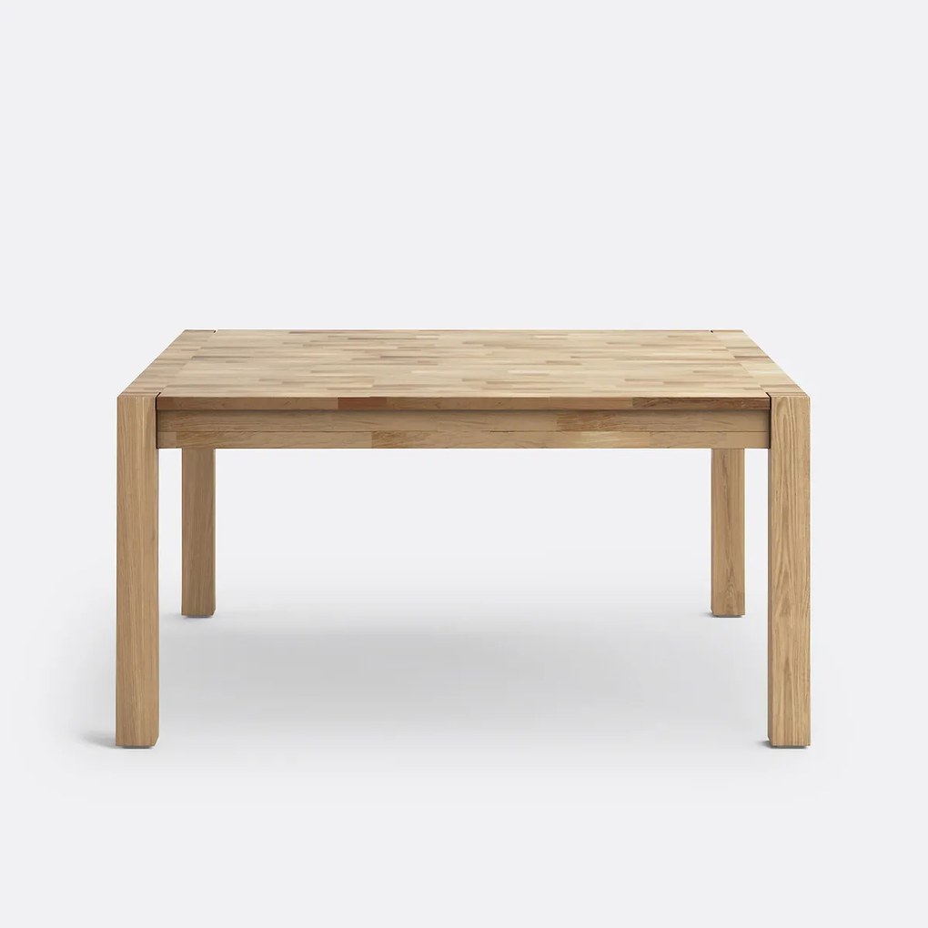 Vierkante eettafel, geoliede eik, 8 personen, ADELITA