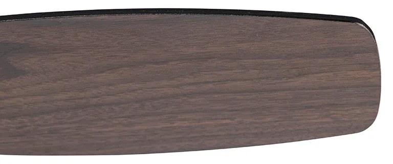 Plafondventilator met lamp zwart met hout print 96cm met afstandsbediening - Rotar Modern E27 rond Binnenverlichting Lamp