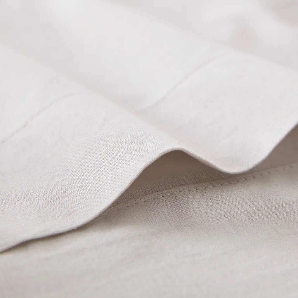 Effen bolstersloop in gewassen katoen, Scenario