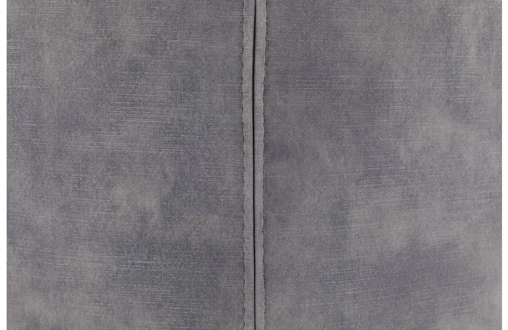 Goossens Eetkamerstoel Hera grijs velvet stof met armleuning, modern design