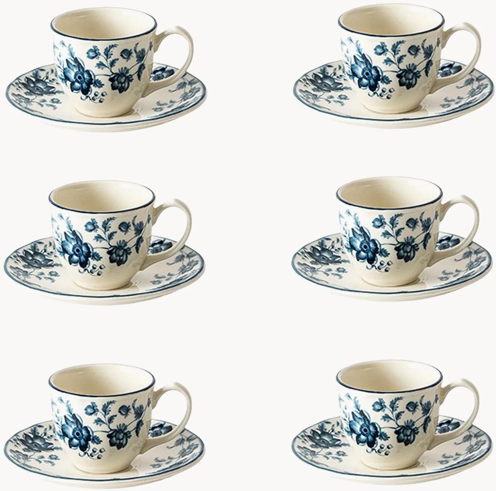 Koffiekopjes en schoteltjes Wonderwall van keramiek, 12-delig
