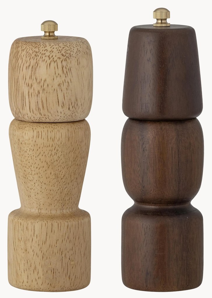 Zout- en pepermolen Sabri van hout, set van 2