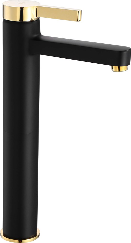 Wastafelkraan Rea Polo Black/Gold High